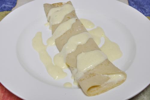 Palačinky s krémovou vanilkovou náplní – Snadné recept z Česko kuchyně, hotový za Do 30 minut